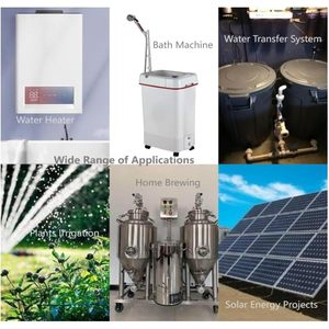 Daco Min <b>Water</b> <b>Pump</b> 12V DC 3.43 GPM 19.6 Ft Lift Brushless Motor With Adapter For Solar Heaters Rv - Product Image 6