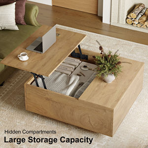 Cross-border minimalist height-adjustable coffee <b>table</b>, home living room floor <b>table</b>, <b>sofa</b> side <b>table</b>, multi-functional large - Product Image 2