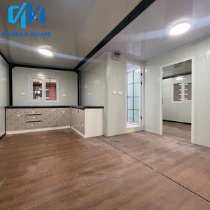 耐久性のある拡張可能なコンテナハウス20ft 30ft 40ftPrefab折りたたみ式モバイルホーム1 2 3ベッドルームモダンデザイン - Product Image 4