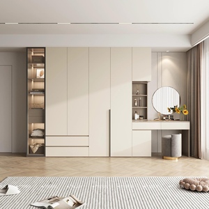 Armoire de rangement moderne de style luxueux / Meuble de rangement pour vêtements, gain de place, écologique, pour chambre, bureau à domicile, hôtel - Product Image 1