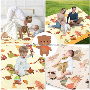 Tapis de <span class=keywords><strong>jeu</strong></span> pour bébé écologique XPE à succès en 2026, motif de train doux, tapis pour enfants, tapis de sol pliable pour ramper, pour bébés - Product Image 6