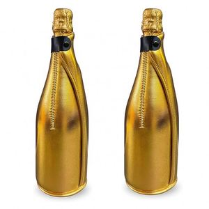 Wholesale Hot Sale Metallic Neoprene Wine <b>Bottle</b> Neoprene Tote Cooler Bag - Product Image 1