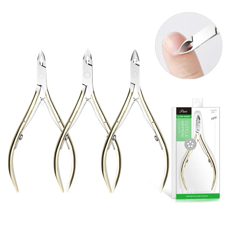 Cuticle Nippers Professional Stainless Steel Double Spring Finger Nail Clipper D501