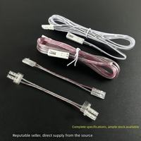 Câble transparent SMD COB LED sans soudure avec fil Dupont intégré de 1,8 m pour bande lumineuse LED de placard ou armoire