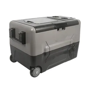Mini glacière électrique pliable 12v pour voiture, capacité de 45l, Portable, réfrigérateur, congélateur
