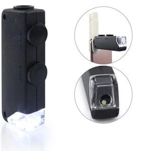 Portátil <span class=keywords><strong>60X</strong></span>-100X <span class=keywords><strong>Zoom</strong></span> óptico Lupa de luz LED Microscopio de mano para niños para joyería Monedas Sellos Tamaño de bolsillo pequeño - Product Image 6
