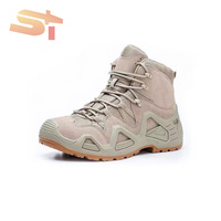 Bottes Tactiques Noires SIKE, Motif Python, à Lacets, Soutien OEM/ODM, Idéales Désert