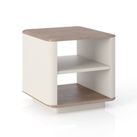 Table basse carrée en bois massif, mobilier moderne pour salon, design éco-luxe