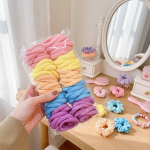 Vendita calda Tending moda raso stampato nastro di pizzo graziosi accessori per capelli retrò scintillanti per bambini ragazze all'ingrosso - Product Image 3