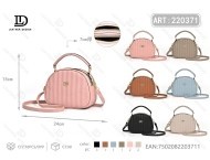 Borsa a Tracolla da Donna in Microfibra Sintetica con Chiusura a Cerniera, per Tutte le Stagioni, con Tracolla Singola e Motivo a Righe - Product Image 1