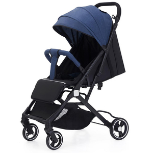 Lightweight Double Baby Stroller Easy-to-Fold Fabric with Iron Pipe One-Hand Portable Travel <strong>Pram</strong> Kids' Car Seat - Product Image 4