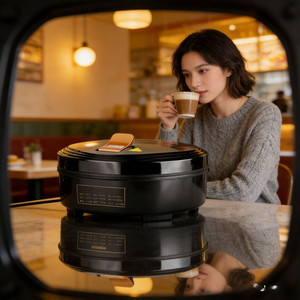Máquina para hacer crepas doméstica de 1200W con revestimiento antiadherente, fácil de limpiar, placa eléctrica de acero inoxidable para preparar panqueques y desayunos. - Product Image 2