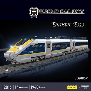 Stampo re 12016 elettrico Eurostar E320 mattoni modello treno RC binario fai da te assemblaggio blocchi - Product Image 2
