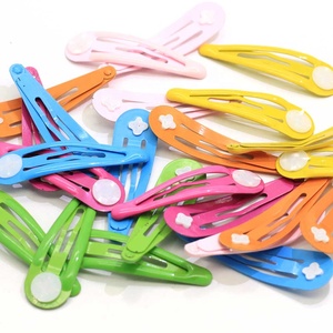 Mix Colorful 100pcs Girls <strong>Snap</strong> Hair <strong>Clips</strong> for Children Baby Hair Accessories - Product Image 2