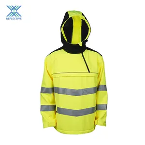 LX Factory Security Traffic Reflective Safety Winter Jacket Waterproof Reflective Construction Jackets For Men