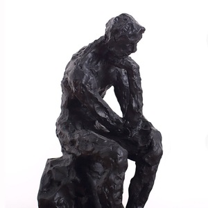 Figuritas abstractas personalizadas, estatua de personaje Nórdico, <span class=keywords><strong>el</strong></span> <span class=keywords><strong>silencio</strong></span> es oro, sujetalibros, estatua de pensador, soporte de <span class=keywords><strong>libro</strong></span> para decoración del hogar, regalo de negocios - Product Image 2