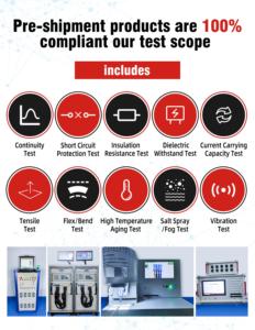 معدات كهربائية توصيل كابل مع تصميم ملفوف وغمد عازل شفاف ملفوف - Product Image 4