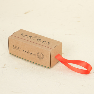 Boîte à tiroir en papier kraft écologique recyclable, design bordure verte, mini boîte de rangement pour accessoires floraux, carton cadeau - Product Image 4