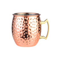 Nouveauté : Tasses à bière Moscow Mule en cuivre, tasse à bière en cuivre antique martelé, tasse Moscow Mule pour la bière