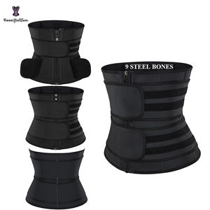 Logo personalizzato 3 strati cintura a doppia compressione Plus Size donna vita Shaper 100% lattice vita Trainer corsetto con cerniera - Product Image 3