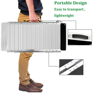 Lichtgewicht En Transporthelling Thuiszijn Opvouwbare Aluminium Wielstoelhelling - Product Image 2