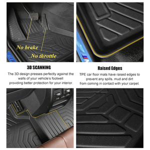 Tapis de voiture 5D en TPE certifiés RoHS, antidérapants, imperméables, disponibles en stock, pour <span class=keywords><strong>CLIO</strong></span> <span class=keywords><strong>5</strong></span> - Product Image 5