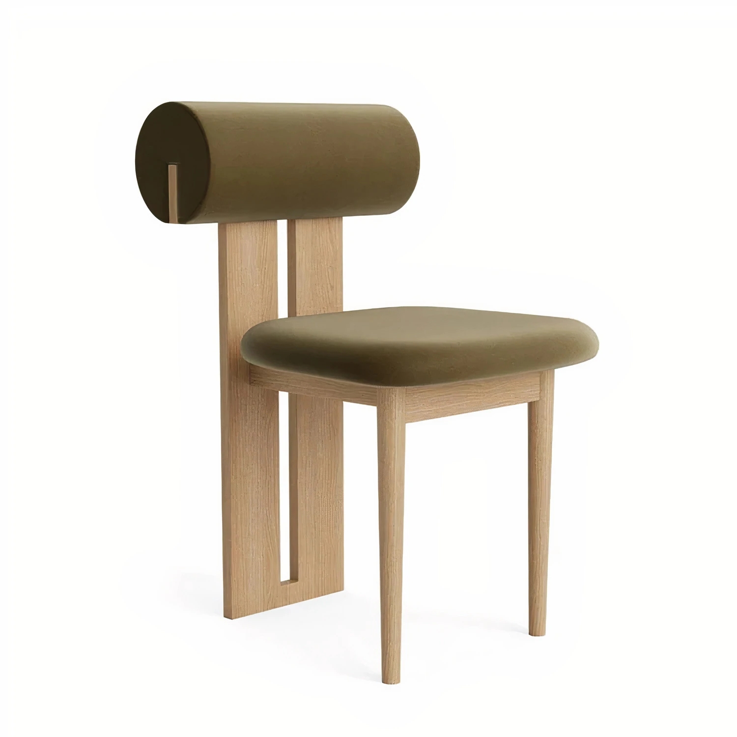 Restaurant chair Nordic simple velvet restaurant home furniture modern wood frame dining room chairs