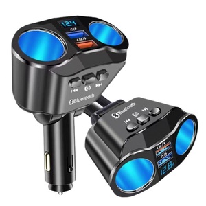 Dual USB Port Car Charger Car <strong>Cigarette</strong> <strong>Lighter</strong> <strong>Socket</strong> with LCD Display with <strong>2</strong>-Port Car <strong>Splitter</strong> - Product Image 2