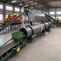 Ligne de granulation d'engrais composé multifonctionnelle entièrement automatique MINGDA, technologie de tambour rotatif, machine de fabrication d'engrais NPK