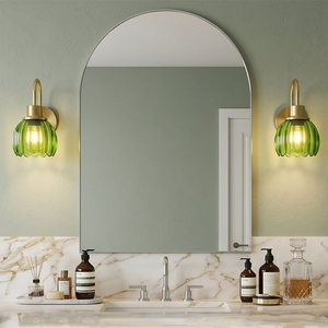 Lampada da Parete in Vetro <span class=keywords><strong>Verde</strong></span> Stile Nordico Retrò, <span class=keywords><strong>Applique</strong></span> Moderna in Ottone per Camera da Letto, Corridoio, Illuminazione Decorativa da Interni - Product Image 1