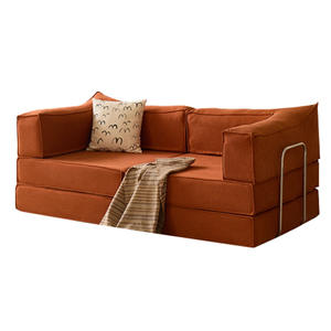 طقم أرائك نمطية قماشية حديثة فاخرة ، أثاث منزلي عالي الكثافة قابل للتمديد ومعبأ بالتفريغ - Product Image 2