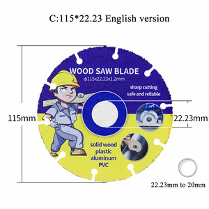 Disque de coupe pour bois 105/110/115/125 mm, polyvalent, pour planches de bois massif, PVC, lame de scie pour le travail du bois, disque de coupe pour meuleuse d'angle - Product Image 3