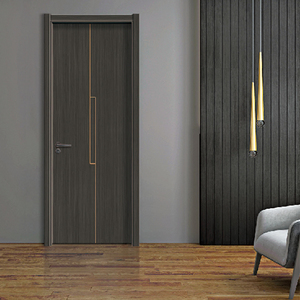 Porte d'entrée et cadre en bois composite Hihaus <span class=keywords><strong>Nyatoh</strong></span>, contreplaqué, âme pleine, placage bois dur - Product Image 6