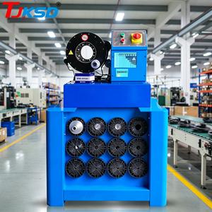 Presse à sertir hydraulique haute puissance 4KW à <span class=keywords><strong>changement</strong></span> rapide <span class=keywords><strong>de</strong></span> matrice, 1/4"-2.5" (64mm), 13 matrices, pour réparation <span class=keywords><strong>de</strong></span> voitures et d'excavatrices en atelier - Product Image 4