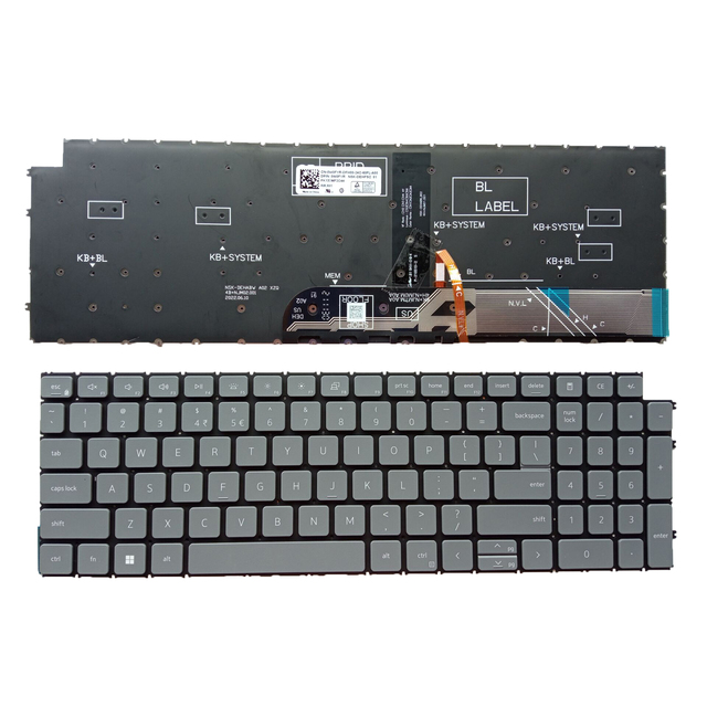Gray Backlit Keyboard for Dell Latitude 3520 Vostro 3510 3515 3520 3525