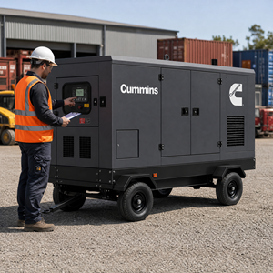 Generador Diésel Cummins Weichai Yuchai Súper Silencioso de 40 Kw 50 Kva, Insonorizado, Tipo Remolque Abierto, ATS, 50 Hz, 2 Años de Garantía - Product Image 1