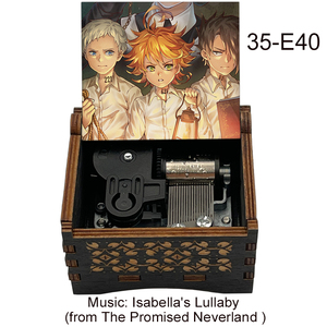 Tiny Hand Crank <span class=keywords><strong>Isabella</strong></span>'s Lullaby Music Box-The Promised Neverland Music Box Regalo para Navidad <span class=keywords><strong>Cumpleaños</strong></span> Día de San Valentín - Product Image 3