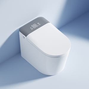 Factory Automatic Open Elongated Smart WC Toilet with <strong>Electric</strong> Foot Touch Sensor Flush and Remote Control <strong>Bidet</strong> Smart Toilets - Product Image 5