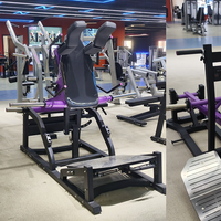 Machine à Squat Hack Commercial à Charge de Poids, Type V, pour Entraînement des Jambes, des Fessiers et des Abdos, Équipement de Fitness pour Salle de Sport