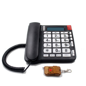 Teléfono fijo apto para personas mayores con botón SOS <span class=keywords><strong>de</strong></span> un toque, botones grandes y pantalla clara - Product Image 6
