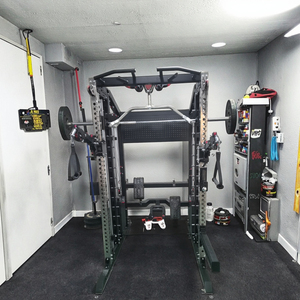 Mesin pandai mesin kekuatan multifungsi stasiun Squat menggunakan Gym setengah kandang rak daya rak kebugaran - Product Image 2