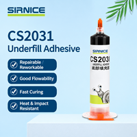 Adhésif époxy pour sous-couche BGA CSP, monocomposant, durcissement à basse température, dureté Shore D70, -40 à 150°C, CS2031