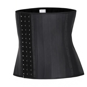 Faja deportiva de látex 100% natural, bajo el pecho moldeador de cintura, quemagrasas, 25 huesos de acero - Product Image 3