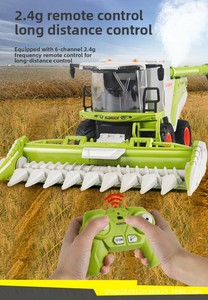 Jouets de tracteur agricole combiné RC <span class=keywords><strong>électrique</strong></span> transfrontalier en plastique, avec fonctions de charge, de récolte simulée et de pulvérisation - Product Image 6