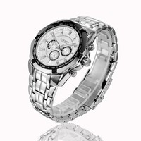 Reloj de Cuarzo de Lujo para Hombre 8084, Caja de Aleación, Acero Inoxidable, Deportivo, de Negocios, Diseño de Moneda Antigua, Edición Limitada