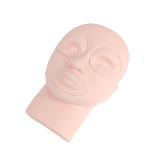 <b>Silicone</b> PMU Mannequin Head Mold Replaceable Eyes Mouth Eyebrow Lip Microblading Tattoo Practice Training <b>Tool</b> Kit - Product Image 2