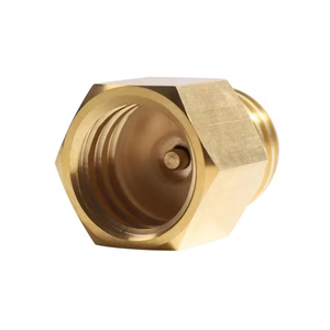 Adaptateur Convertisseur de Gaz CO2 Personnalisable pour Sodastream TR21-3, Filetage Femelle/Mâle, Sortie pour Réservoir Quooker Cube, Laiton Doré, OEM - Product Image 2