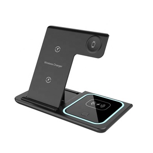 Estación de Carga Inalámbrica Rápida, Soporte Magnético para Teléfono, <span class=keywords><strong>Cargador</strong></span> Inalámbrico Plegable Portátil de 15W para <span class=keywords><strong>Samsung</strong></span>, <span class=keywords><strong>Cargador</strong></span> <span class=keywords><strong>3</strong></span> <span class=keywords><strong>en</strong></span> <span class=keywords><strong>1</strong></span> de ABS - Product Image 6