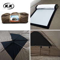 Tente dôme instantanée Kawagebo Kamp (KK) à montage rapide, pour famille, camping en plein air, style hub, portable