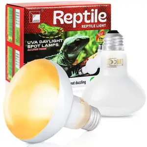 Bombillas de lámpara de calor para reptiles UVA 50W/75W/100W 5000H lámpara de calor de luz blanca cálida para dragón barbudo lagarto tortuga pollos